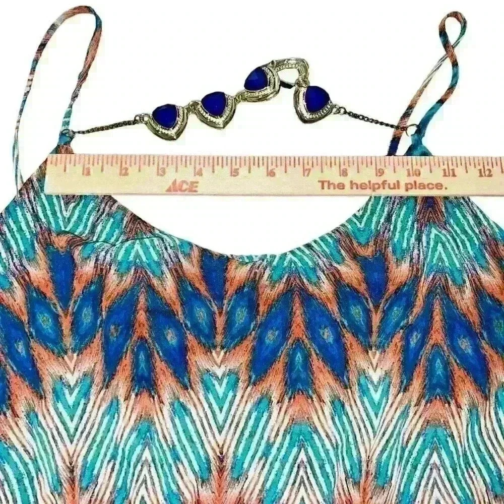 City Triangles Sun Dress Size XL Southwest Print Cruise‎ Party Evening Wear - Picture 13 of 16